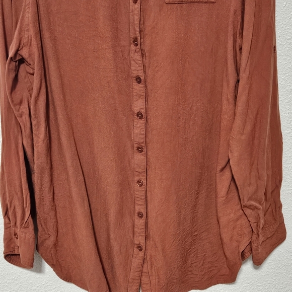 Soft Surroundings burnt orange top size medium - Picture 3 of 11